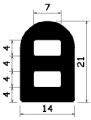 HR 0859 - EPDM rubber profiles - Semi-circle, D-profiles HR 0859 - EPDM rubber profiles - Semi-circle, D-profiles