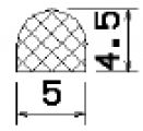 MZS 25452 - EPDM sponge profiles - Semi-circle, D-profiles MZS 25452 - EPDM sponge profiles - Semi-circle, D-profiles