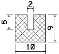 MZS 25236 - sponge profiles - U shape profiles MZS 25236 - sponge profiles - U shape profiles