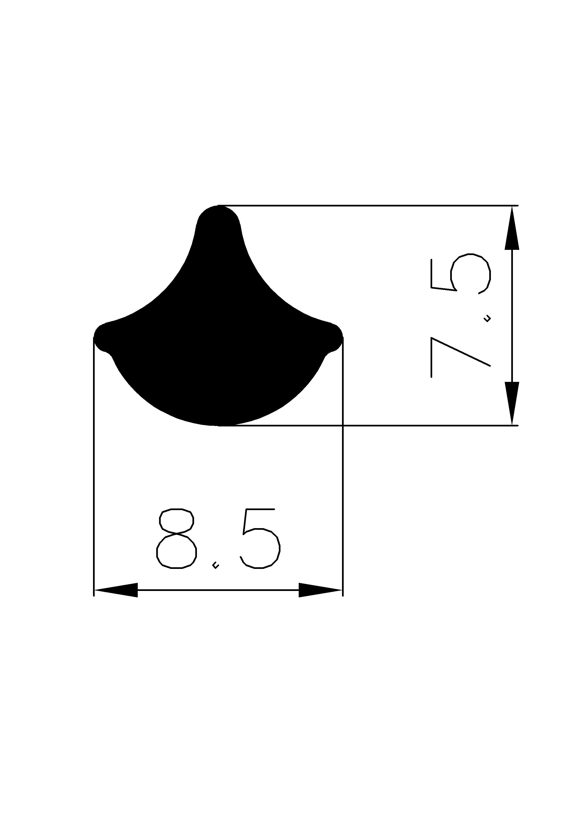 3160380KG - stretcher EPDM profiles - Stabilizing and stretcher profiles 3160380KG - stretcher EPDM profiles - Stabilizing and stretcher profiles
