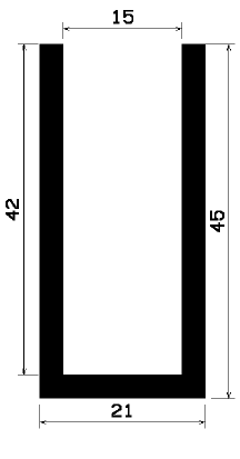 TU1- 0932 - rubber profiles - U shape profiles TU1- 0932 - rubber profiles - U shape profiles