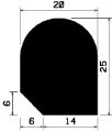 HR 0935 - EPDM rubber profiles - Semi-circle, D-profiles HR 0935 - EPDM rubber profiles - Semi-circle, D-profiles