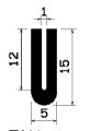 TU1- 0947 - rubber profiles - U shape profiles TU1- 0947 - rubber profiles - U shape profiles