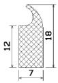 MZS 25001 1B= 50 m - EPDM sponge rubber profiles - Door-frame profiles MZS 25001 1B= 50 m - EPDM sponge rubber profiles - Door-frame profiles