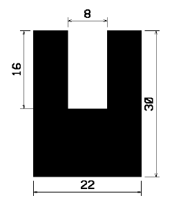 TU1- 0968 - rubber profiles - U shape profiles TU1- 0968 - rubber profiles - U shape profiles