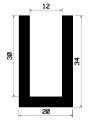 TU1- 1024 - rubber profiles - U shape profiles TU1- 1024 - rubber profiles - U shape profiles