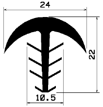 FA 1437 - rubber profiles - Cover and T-profiles FA 1437 - rubber profiles - Cover and T-profiles