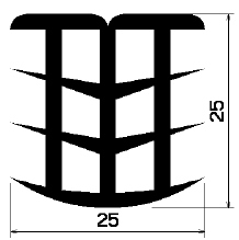 FA 1081 - rubber profiles - Cover and T-profiles FA 1081 - rubber profiles - Cover and T-profiles