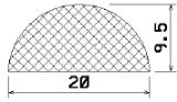 MZS 25341 - EPDM rubber profiles - Semi-circle, D-profiles MZS 25341 - EPDM rubber profiles - Semi-circle, D-profiles