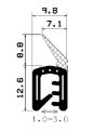 SD-0088 min. 200 m! - with coextruded metal insert - Edge protection profiles SD-0088 min. 200 m! - with coextruded metal insert - Edge protection profiles