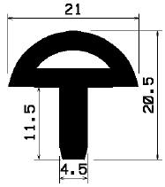 FA 1267 - rubber profiles - Cover and T-profiles FA 1267 - rubber profiles - Cover and T-profiles