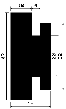 H 1283 - EPDM profiles - H-profiles H 1283 - EPDM profiles - H-profiles