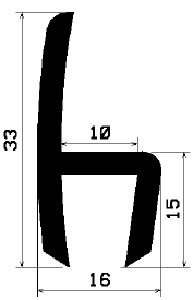 H 1412 - EPDM profiles - H-profiles H 1412 - EPDM profiles - H-profiles
