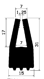 TU1- 1447 - rubber profiles - U shape profiles TU1- 1447 - rubber profiles - U shape profiles