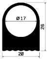HR 1439 - EPDM rubber profiles - Semi-circle, D-profiles HR 1439 - EPDM rubber profiles - Semi-circle, D-profiles