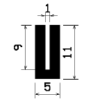 TU1- 1446 - silicone profiles - U shape profiles TU1- 1446 - silicone profiles - U shape profiles