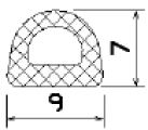 MZS 25496 - EPDM sponge profiles - Semi-circle, D-profiles MZS 25496 - EPDM sponge profiles - Semi-circle, D-profiles