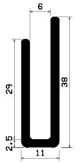 TU1- 1470 - rubber profiles - U shape profiles TU1- 1470 - rubber profiles - U shape profiles