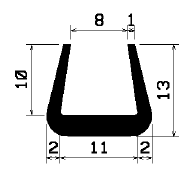 TU1- 1495 - rubber profiles - U shape profiles TU1- 1495 - rubber profiles - U shape profiles