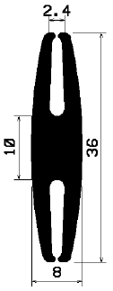H 1506 - EPDM profiles - H-profiles H 1506 - EPDM profiles - H-profiles