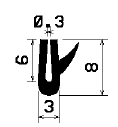 TU1- 1501 - rubber profiles - U shape profiles TU1- 1501 - rubber profiles - U shape profiles