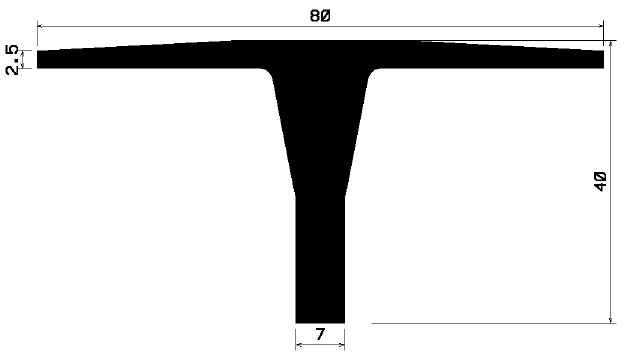 FA 1550 - rubber profiles - Cover and T-profiles FA 1550 - rubber profiles - Cover and T-profiles
