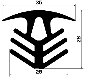 FA 1559 - rubber profiles - Cover and T-profiles FA 1559 - rubber profiles - Cover and T-profiles
