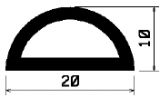 HR 1564 - EPDM rubber profiles - Semi-circle, D-profiles HR 1564 - EPDM rubber profiles - Semi-circle, D-profiles