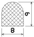 MZS 25514 - EPDM sponge profiles - Semi-circle, D-profiles MZS 25514 - EPDM sponge profiles - Semi-circle, D-profiles