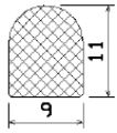 MZS 25518 - EPDM sponge profiles - Semi-circle, D-profiles MZS 25518 - EPDM sponge profiles - Semi-circle, D-profiles
