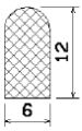 MZS 25519 - EPDM sponge profiles - Semi-circle, D-profiles MZS 25519 - EPDM sponge profiles - Semi-circle, D-profiles