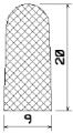 MZS 25529 - EPDM sponge profiles - Semi-circle, D-profiles MZS 25529 - EPDM sponge profiles - Semi-circle, D-profiles