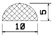 MZS 25534 - EPDM sponge profiles - Semi-circle, D-profiles MZS 25534 - EPDM sponge profiles - Semi-circle, D-profiles