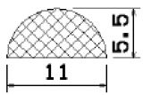 MZS 25535 - EPDM sponge profiles - Semi-circle, D-profiles MZS 25535 - EPDM sponge profiles - Semi-circle, D-profiles