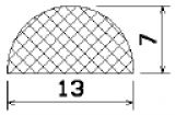 MZS 25538 - EPDM sponge profiles - Semi-circle, D-profiles MZS 25538 - EPDM sponge profiles - Semi-circle, D-profiles