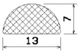 MZS 25539 - EPDM sponge profiles - Semi-circle, D-profiles MZS 25539 - EPDM sponge profiles - Semi-circle, D-profiles