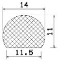 MZS 25540 - EPDM sponge profiles - Semi-circle, D-profiles MZS 25540 - EPDM sponge profiles - Semi-circle, D-profiles