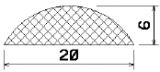 MZS 25541 - EPDM sponge profiles - Semi-circle, D-profiles MZS 25541 - EPDM sponge profiles - Semi-circle, D-profiles