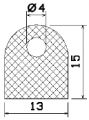 MZS 25555 - EPDM sponge profiles - Semi-circle, D-profiles MZS 25555 - EPDM sponge profiles - Semi-circle, D-profiles