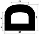 HR 1586 - EPDM rubber profiles - Semi-circle, D-profiles HR 1586 - EPDM rubber profiles - Semi-circle, D-profiles