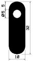 HR 1594 - EPDM rubber profiles - Semi-circle, D-profiles HR 1594 - EPDM rubber profiles - Semi-circle, D-profiles
