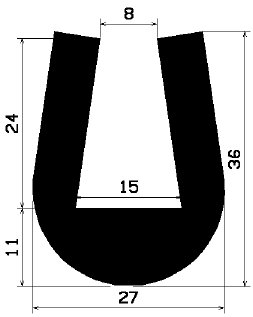 TU1- 1617 - rubber profiles - U shape profiles TU1- 1617 - rubber profiles - U shape profiles