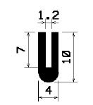 TU1- 1618 - rubber profiles - U shape profiles TU1- 1618 - rubber profiles - U shape profiles