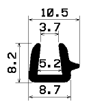 TU1- 1619 - rubber profiles - U shape profiles TU1- 1619 - rubber profiles - U shape profiles