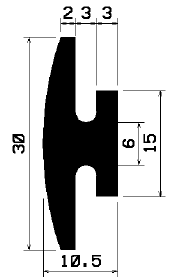 H 1120 - EPDM profiles - H-profiles H 1120 - EPDM profiles - H-profiles