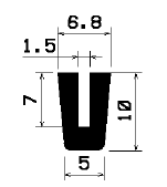 TU1- 1636 - rubber profiles - U shape profiles TU1- 1636 - rubber profiles - U shape profiles