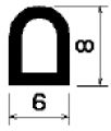 HR 1637 - EPDM rubber profiles - Semi-circle, D-profiles HR 1637 - EPDM rubber profiles - Semi-circle, D-profiles