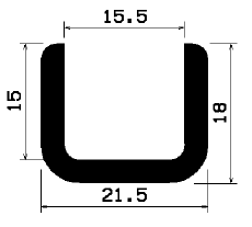 TU1- 1657 - rubber profiles - U shape profiles TU1- 1657 - rubber profiles - U shape profiles