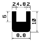 TU1- 1654 - rubber profiles - U shape profiles TU1- 1654 - rubber profiles - U shape profiles