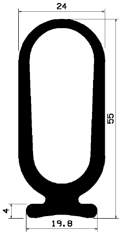 RT 1575 - EPDM rubber profiles - Sliding door – finger-guard profiles RT 1575 - EPDM rubber profiles - Sliding door – finger-guard profiles